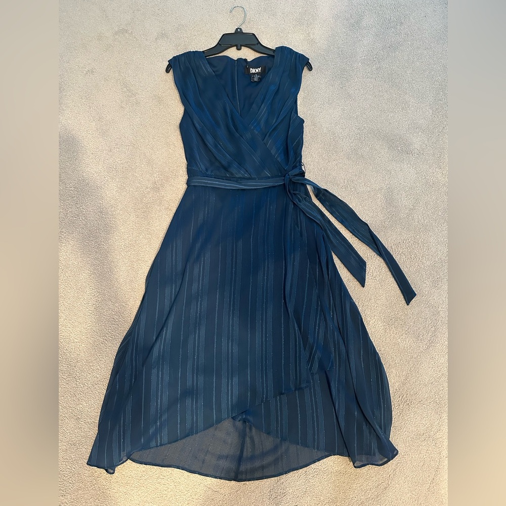 DKNY Beautiful Blues High Low Women's Dress